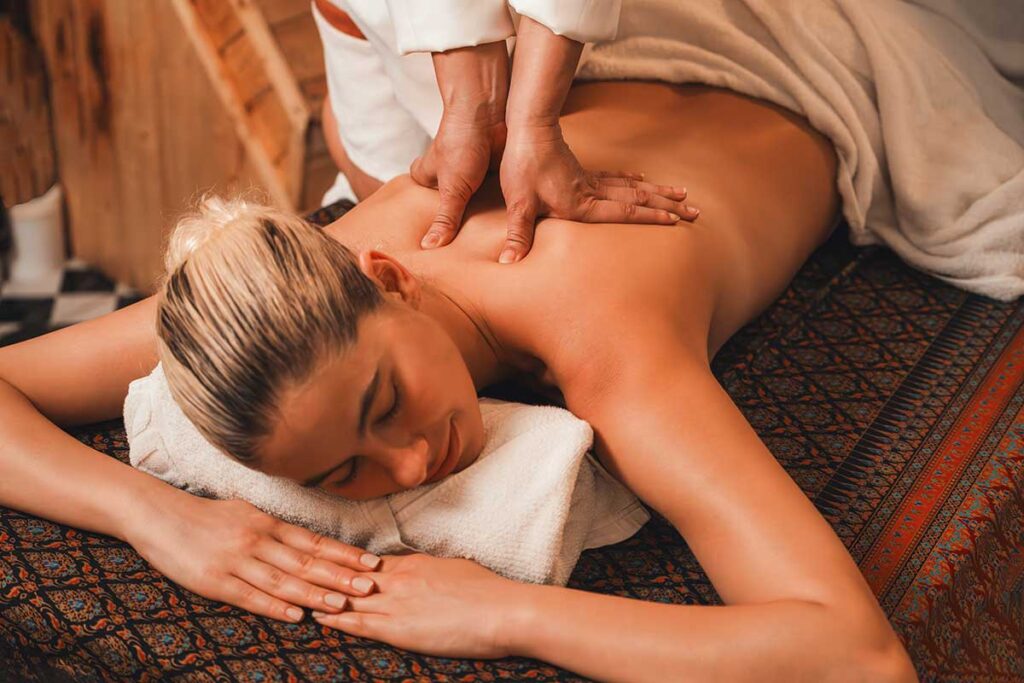 Massage and sauna therapy